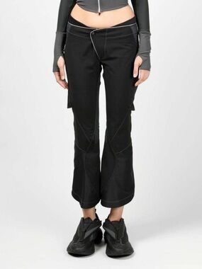 HYEIN SEO black utility cargo capri trousers